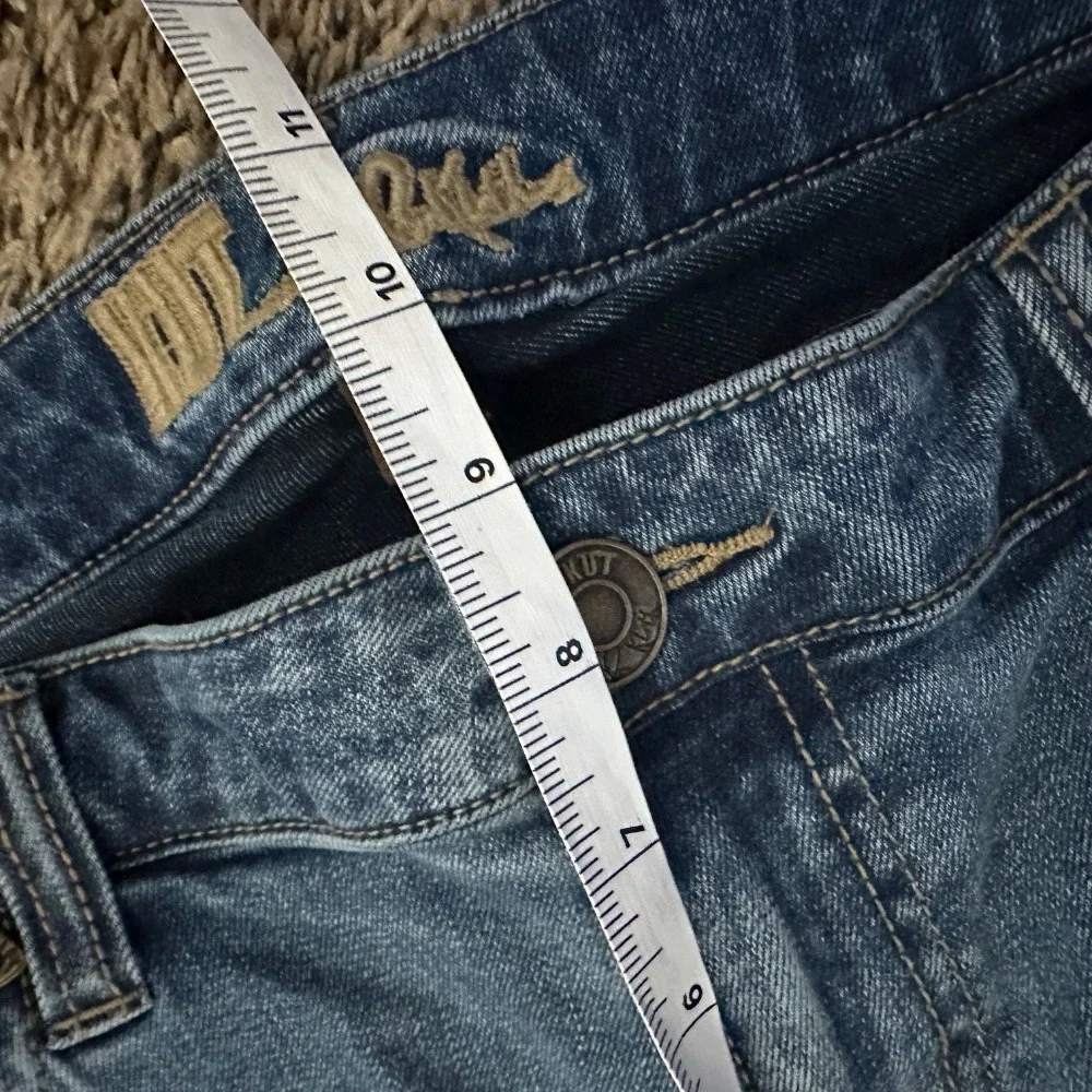 KUT from the Kloth Skinny‎ Ankle Jeans Distressed Denim Blue Size 10